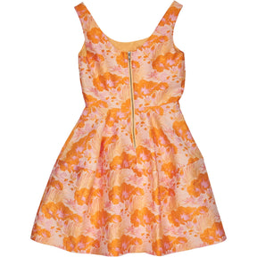 ASOS Orange Jacquard Floral Dress