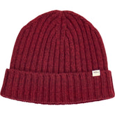Admiral Burgundy Wool Beanie Hat