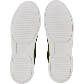 By Walid Green Raw Silk Trainers