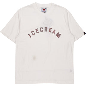 Icecream White Rhinestone Logo T-Shirt