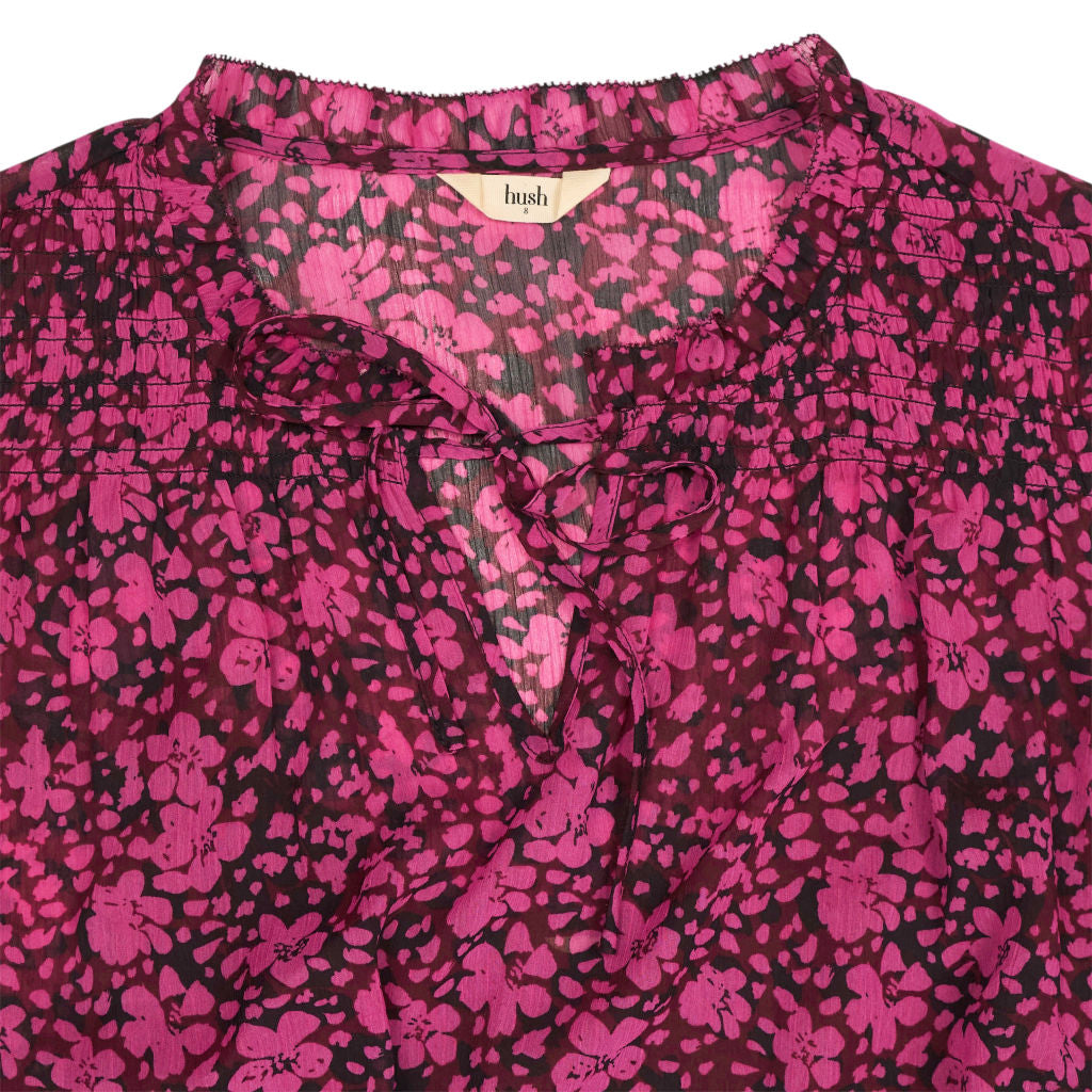 Hush Pink Floral Midi Dress