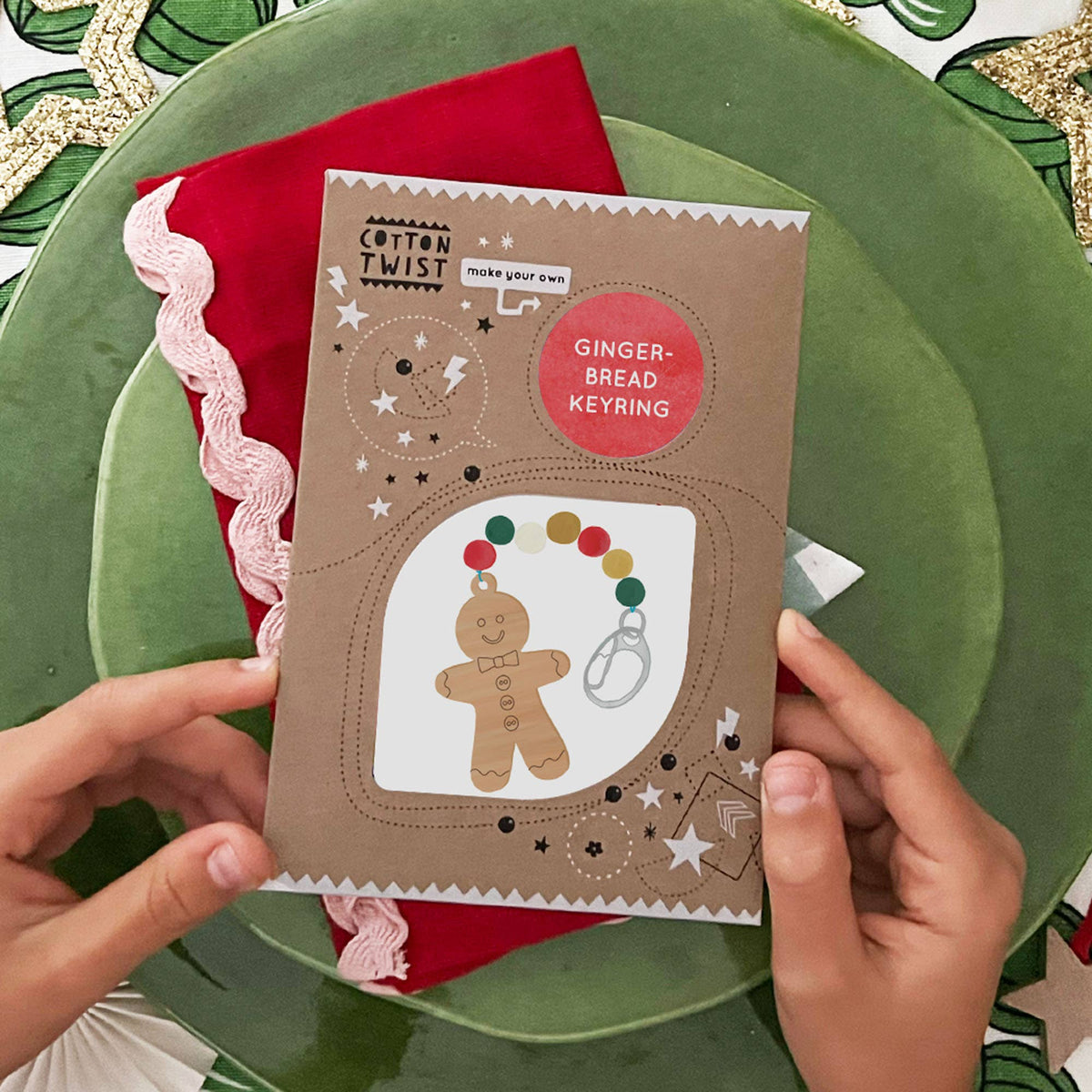 Make Your Own Gingerbread Keyring Craft Kit