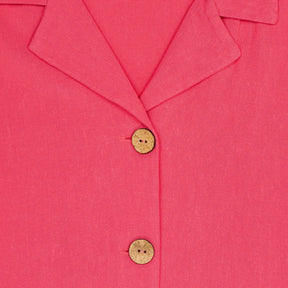 Omnes Pink Button-Up Shirt