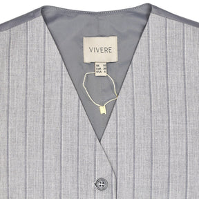 Vivere Light Grey Phoebe Waistcoat