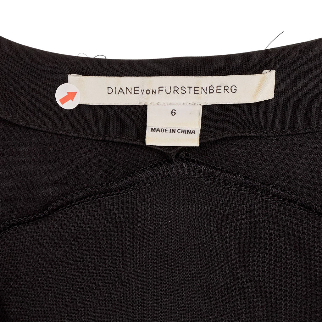 Diane Von Furstenberg Black White Skater Dress
