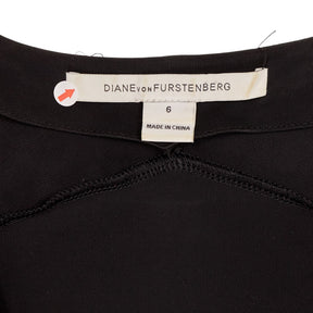 Diane Von Furstenberg Black White Skater Dress