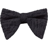 Moss Black Textured Bow Tie
