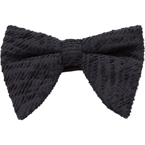 Moss Black Textured Bow Tie