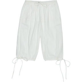 Hush Ecru Seer Sucker Cropped Trousers