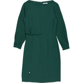 Reiss Green Simone Long Sleeve Dress