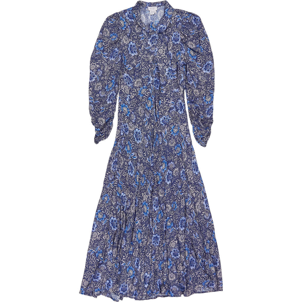 Ghost Blue Floral Midi Dress
