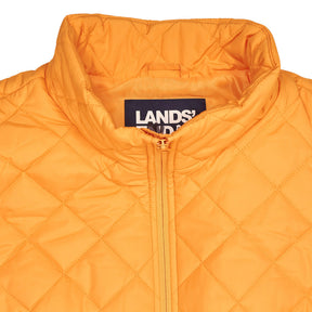 Lands' End Orange Quilted Vest