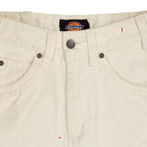 Dickies Cream Denim Shorts