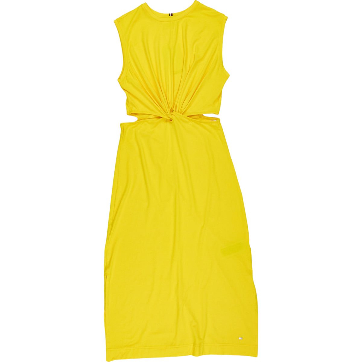 Tommy Hilfiger Vivid Yellow Cutout Midi Dress