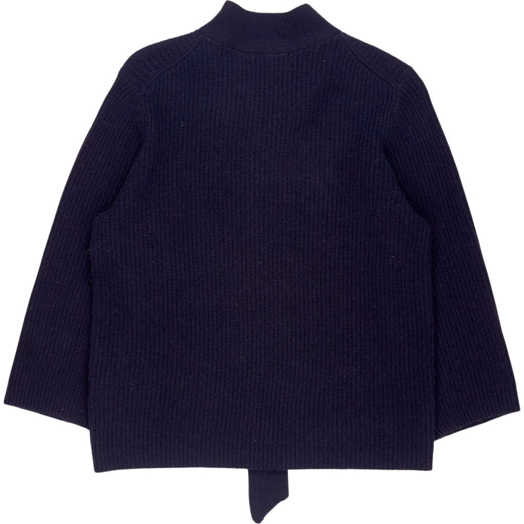 WYSE  Midnight Petra Merino Tie Neck Jumper