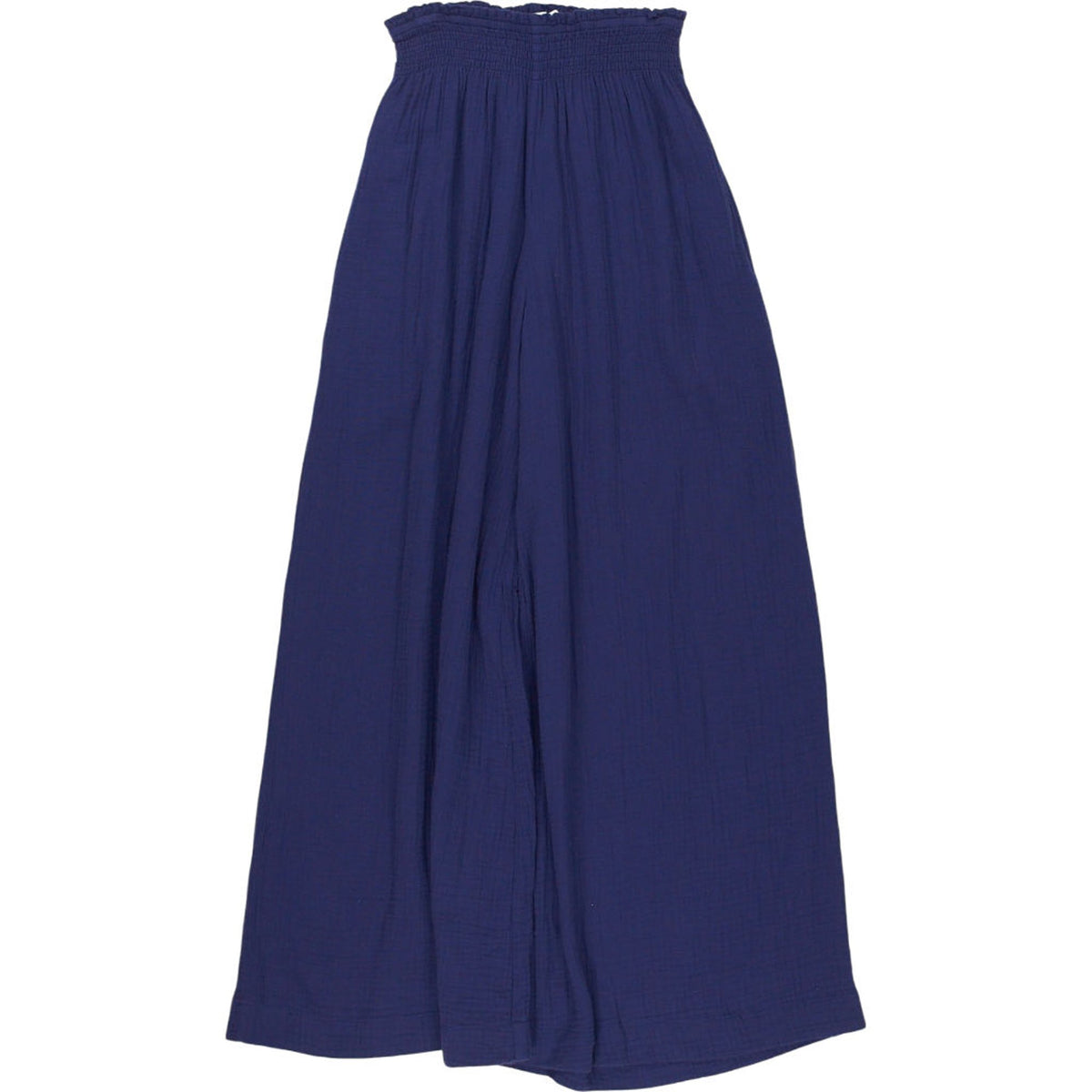 NRBY Blue Crinkle Cotton Trousers