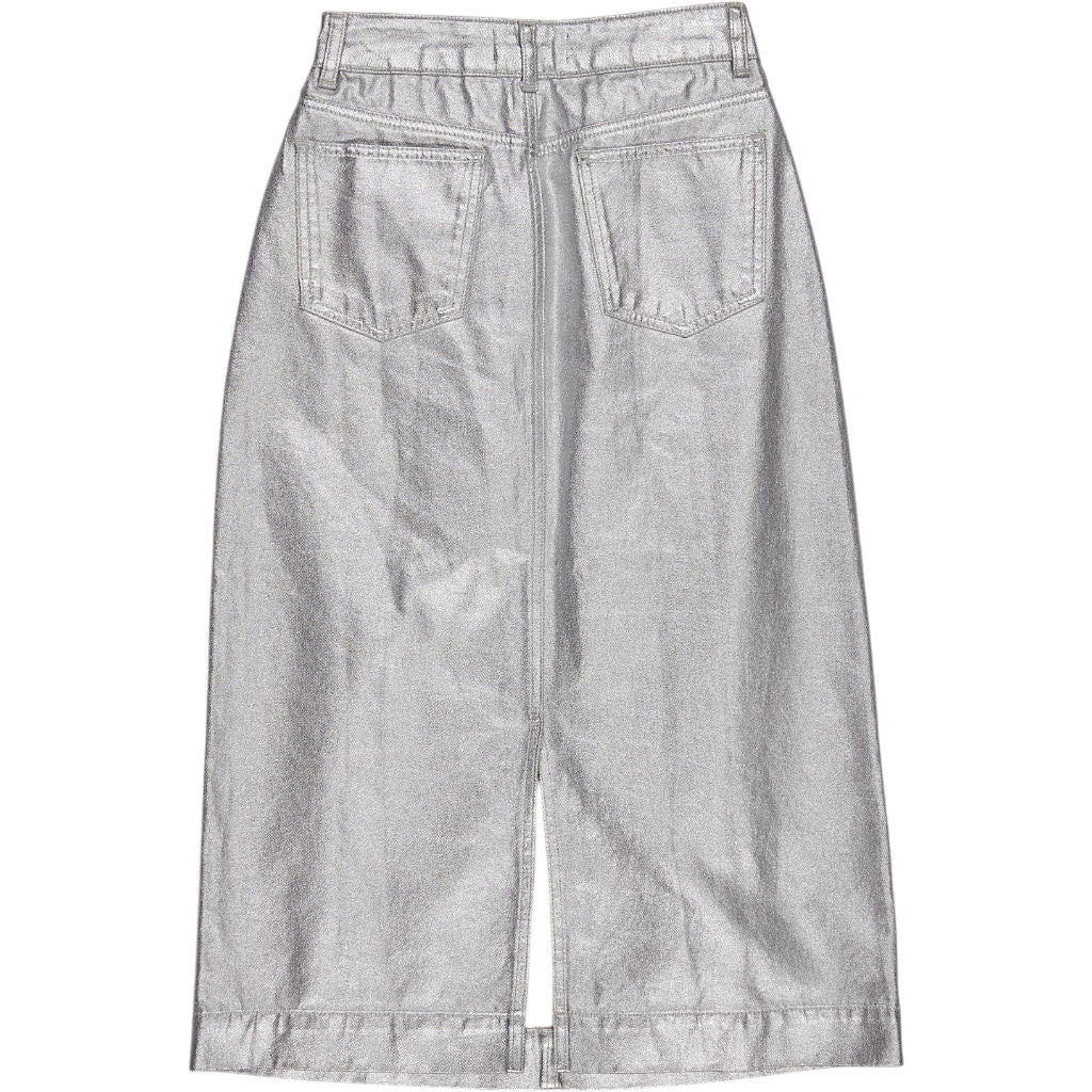 Wyse Silver Eden Midi Skirt
