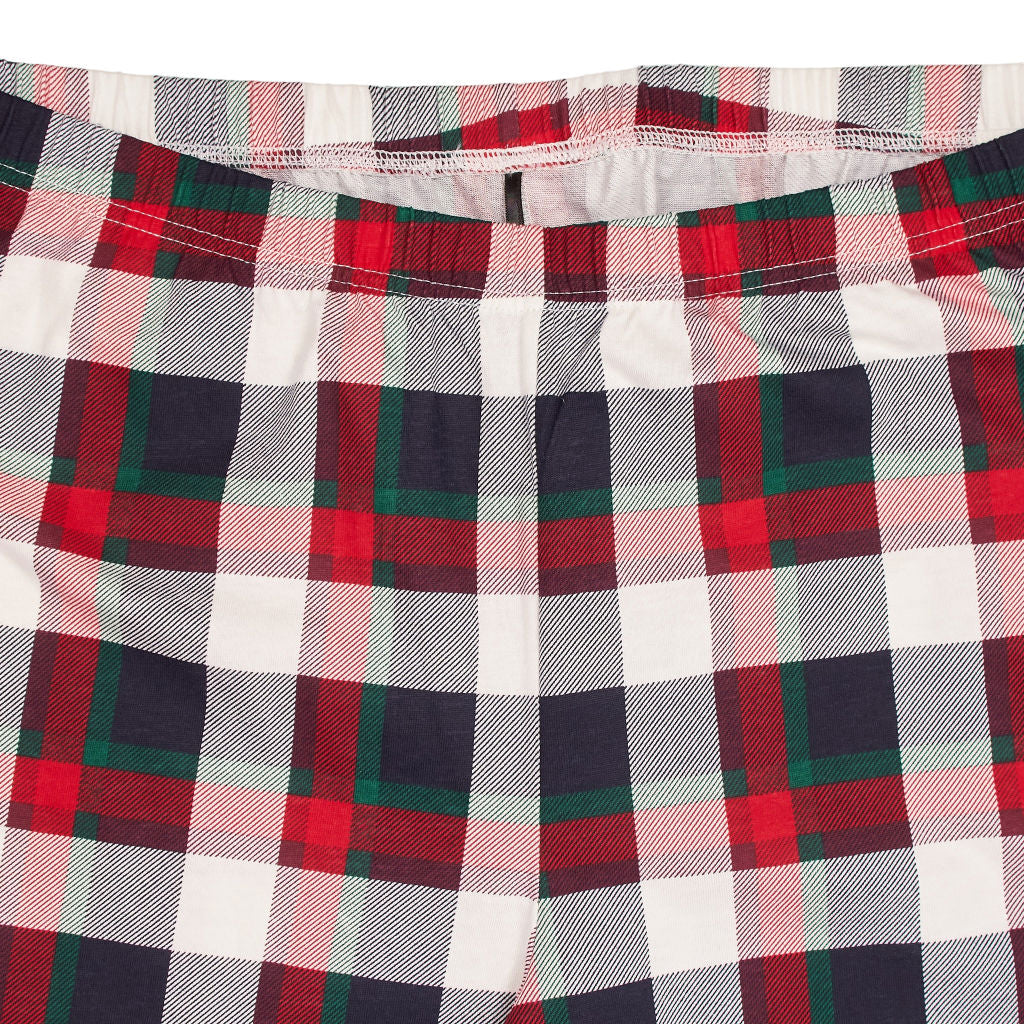 Schiesser Red Green Plaid Pyjama Pants