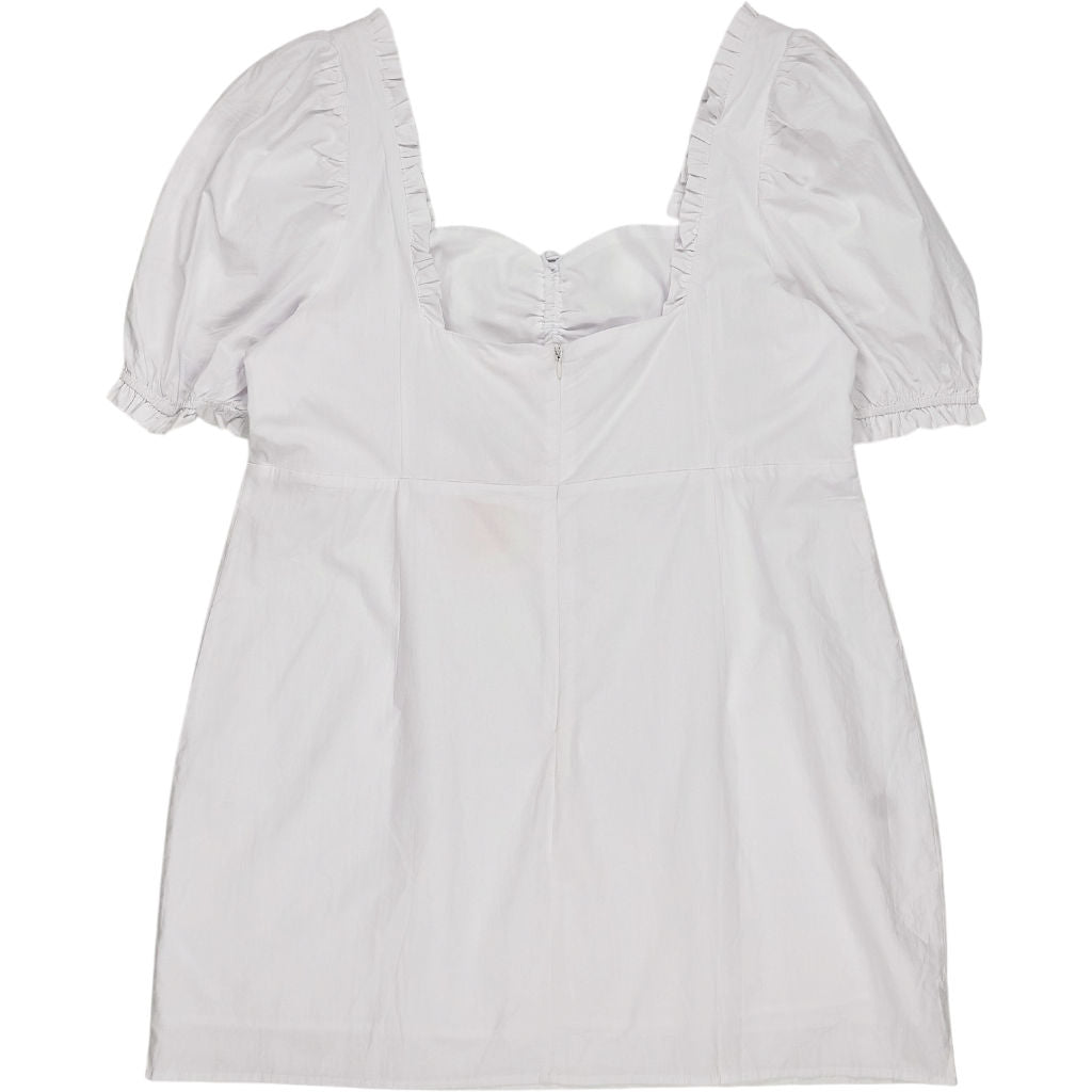 The Frolic Plus White Cotton Mini Dress