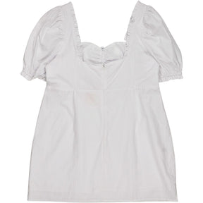 The Frolic Plus White Cotton Mini Dress