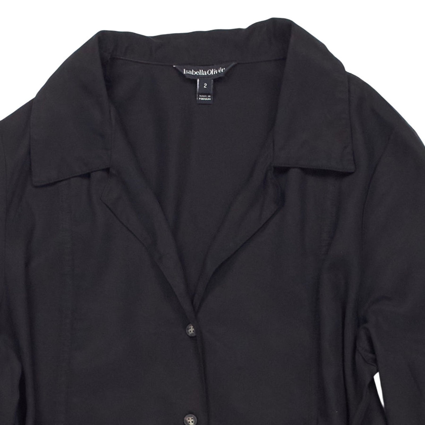 Isabella Oliver Black Long Shirt Dress