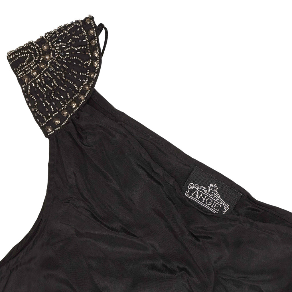 Vintage Angie Black One-Shoulder Jumpsuit