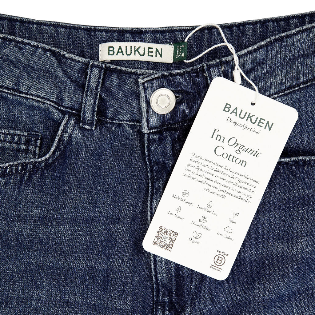 Baukjen Indigo Wide Leg Jeans