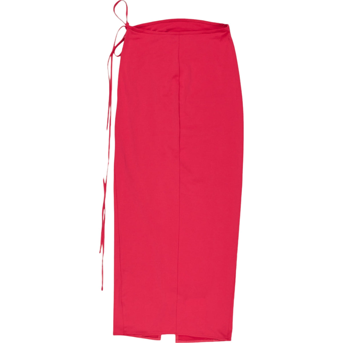 Self-Portrait Fuchsia Jersey Gathered Midi Skirt