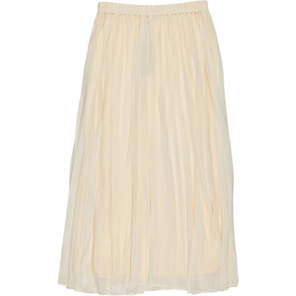 Hush Ecru Chiffon Pleat Skirt