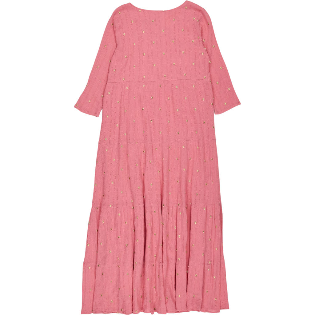 Aspiga Pink Embroidered Cotton Dress