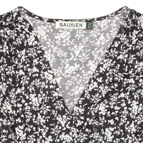 Baukjen Black Floral Midi Dress