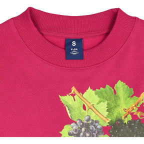 Flan Pink Grape Graphic Sweatshirt