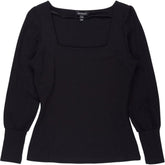 Baukjen Black Square Neck Top