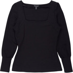 Baukjen Black Square Neck Top