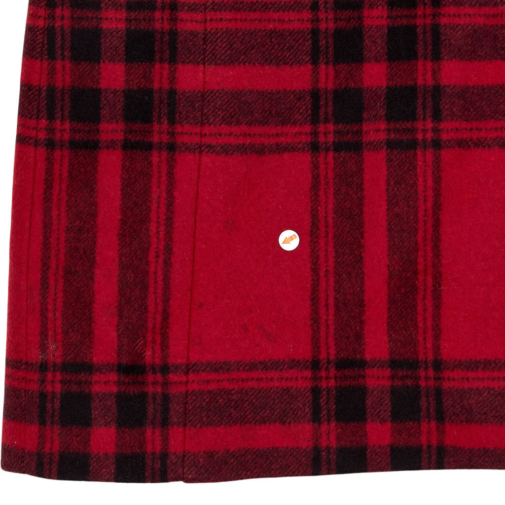 Karen Millen Red Check Wool Coat