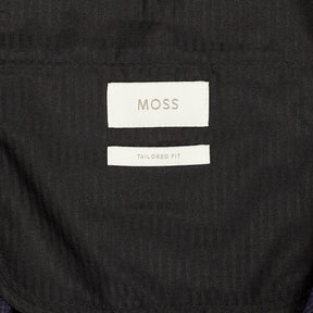 Moss Navy Tailored Fit Trousers