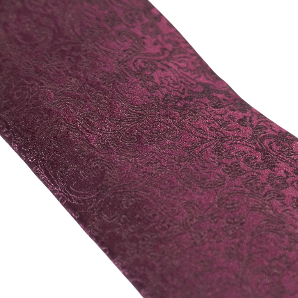 Moss Burgundy Silk Tie Bundle x 3