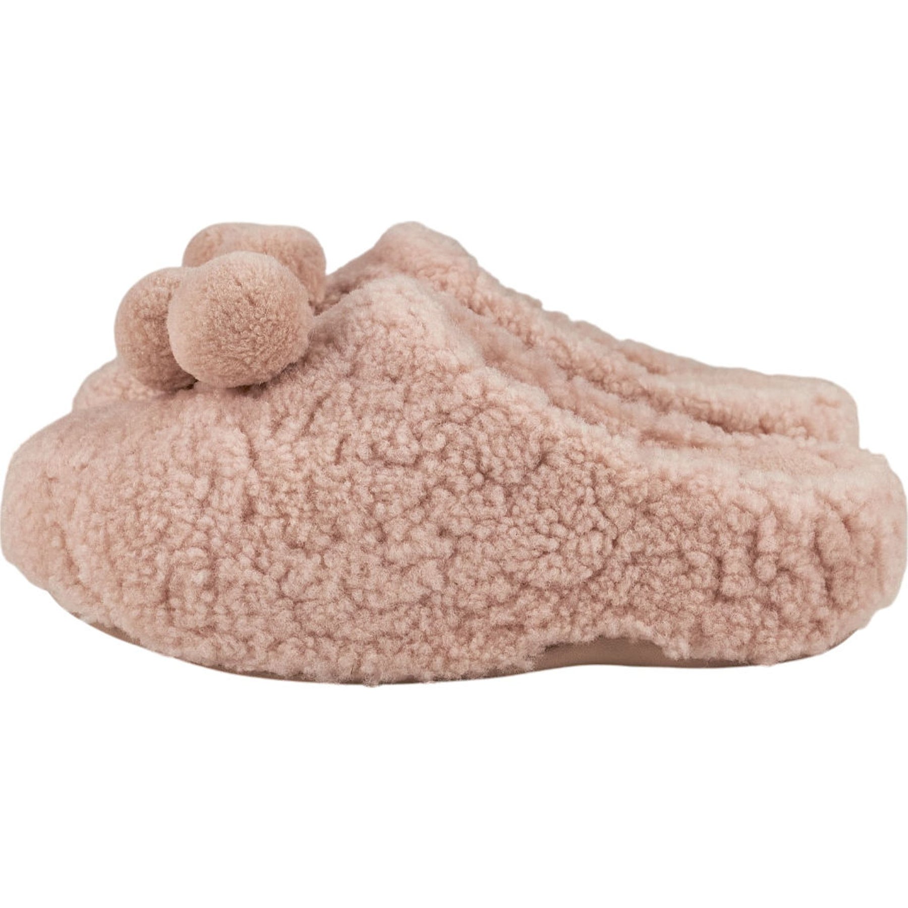 FitFlop Pink Shuv Pom Pom Clogs