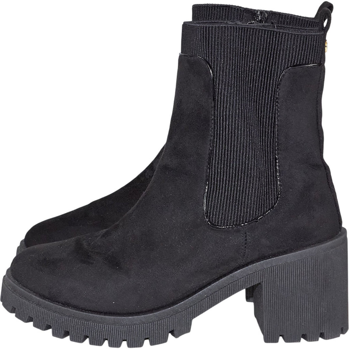 River Island Black Suede Ankle Boots