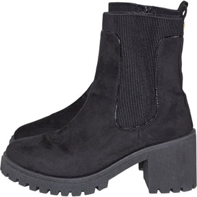River Island Black Suede Ankle Boots