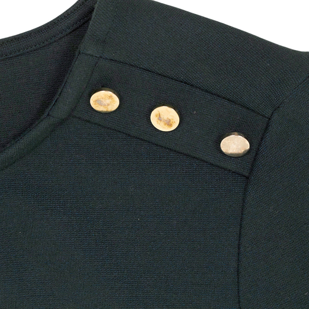 Isabella Oliver Green Button Detailed Tunic Top