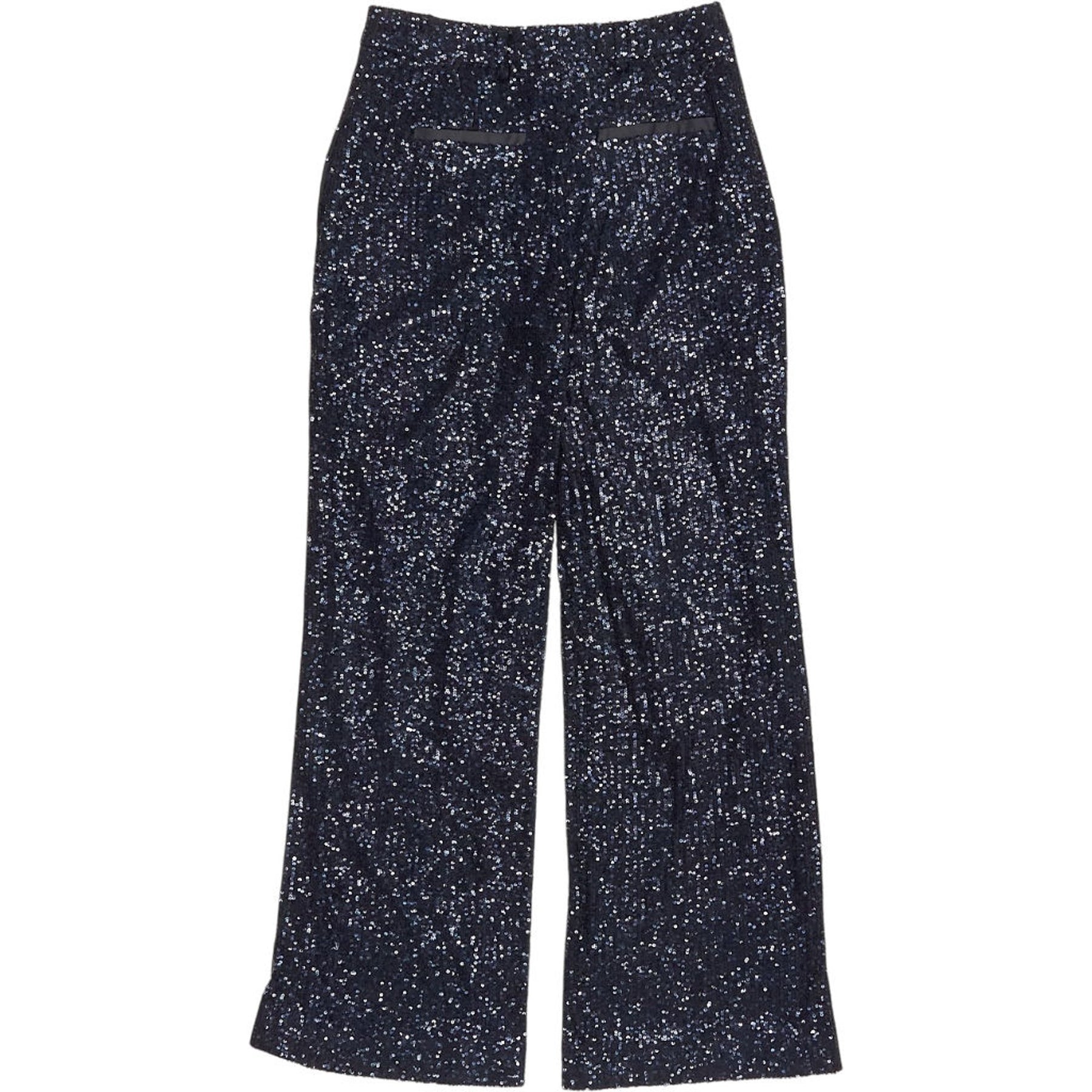 WYSE Blue Black Julienne Sequin Trousers