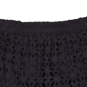 Hush Navy Broderie Anglais Midi Dress