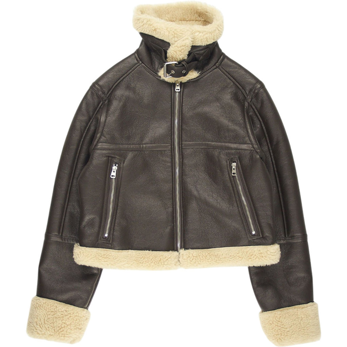 Pull&Bear Brown Shearling Jacket