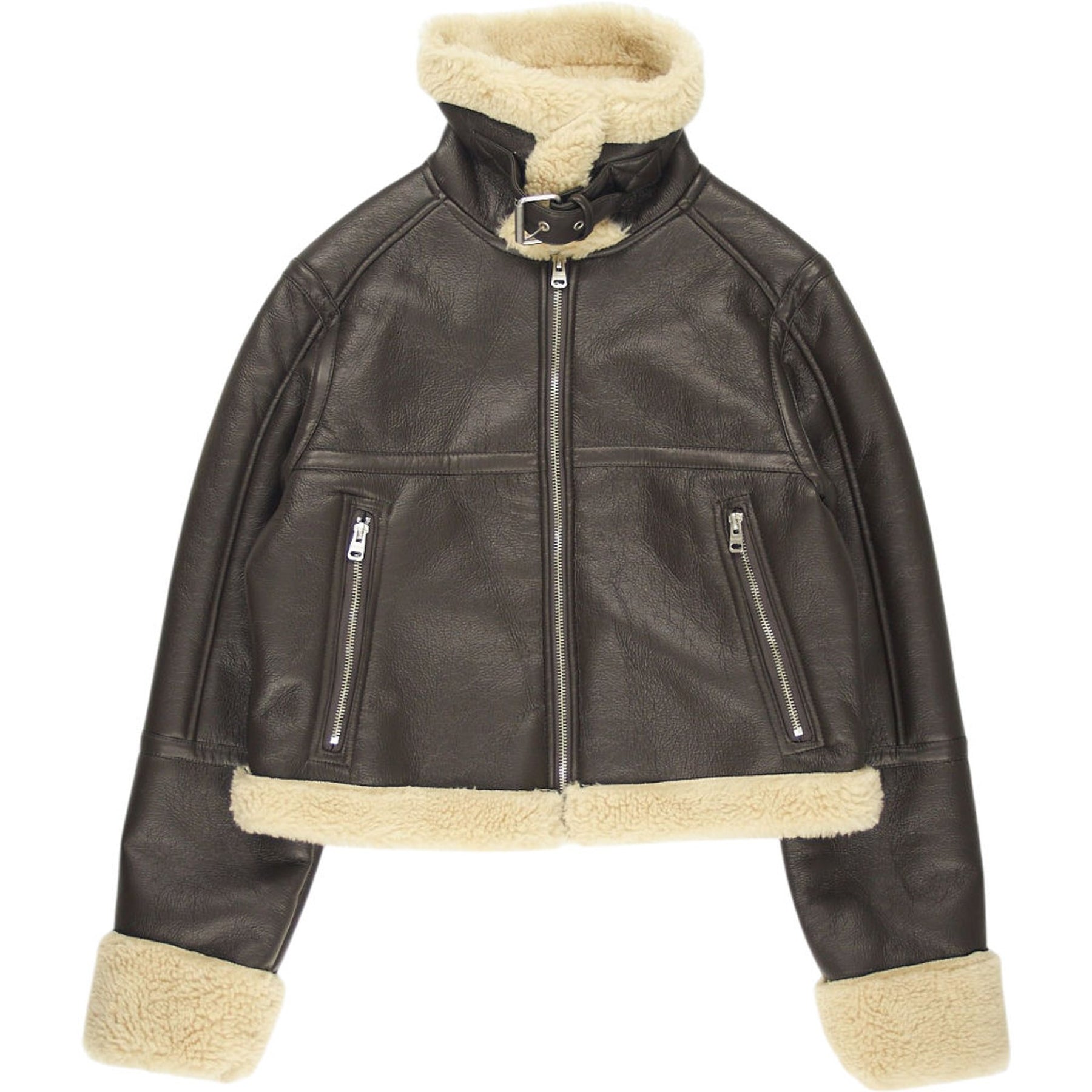Pull&Bear Brown Shearling Jacket