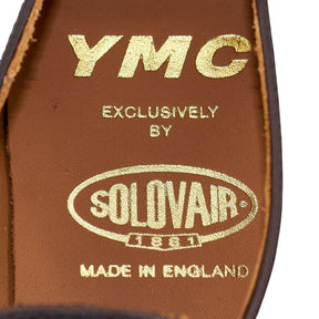 YMC Brown Leather Monk Strap Shoes