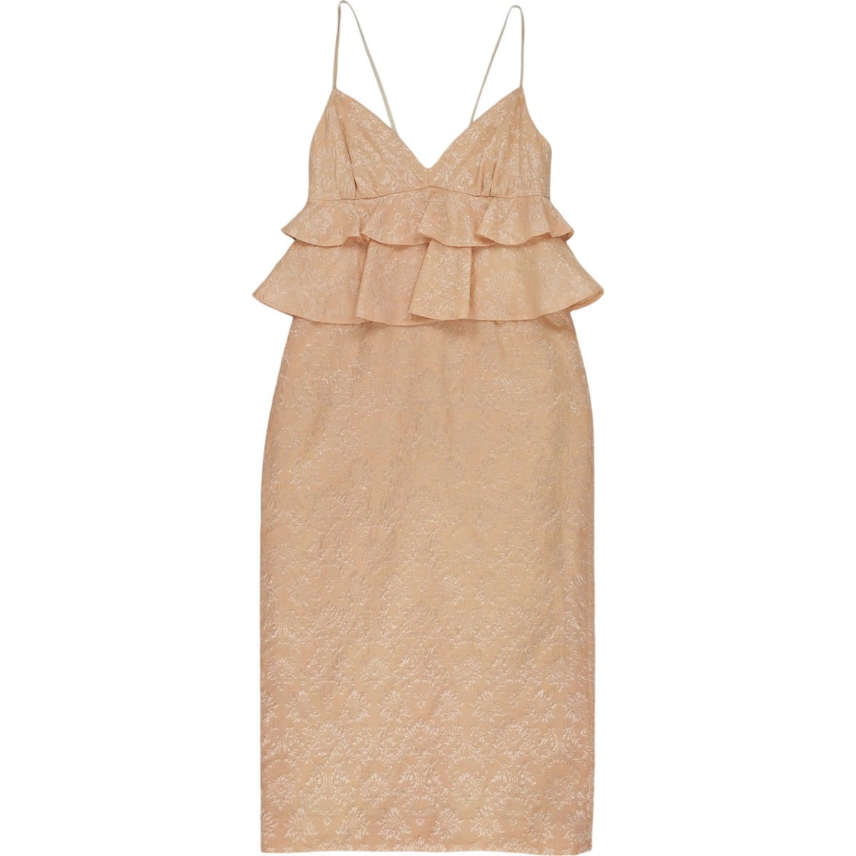 Mother of Pearl Beige Ruffle Dress