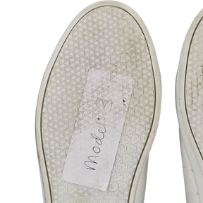 Barbour White Zip Trainers