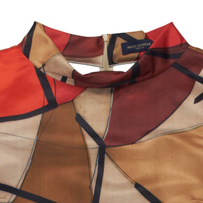 Piazza Sempione Abstract Print Dress IT 42