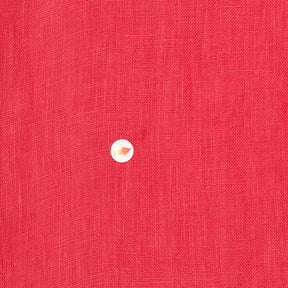 NRBY Red Linen Shirt Dress